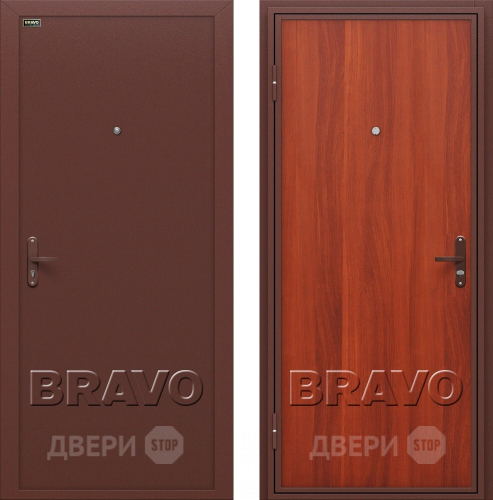 Входная металлическая Дверь Bravo Инсайд эконом (Внутреннее открывание) в Балашихе