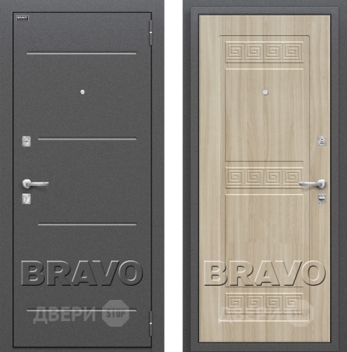 Входная металлическая Дверь Bravo Оптим Трио в Балашихе