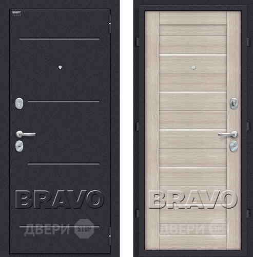 Входная металлическая Дверь Bravo Оптим Техно Капучино в Балашихе