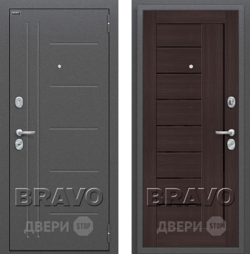 Входная металлическая Дверь Bravo Оптим Проф Венге в Балашихе