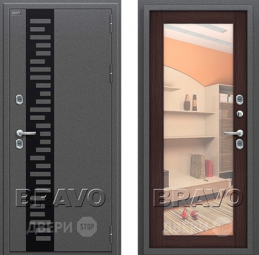 Входная металлическая Дверь Bravo Оптим Термо 220 Венге в Балашихе