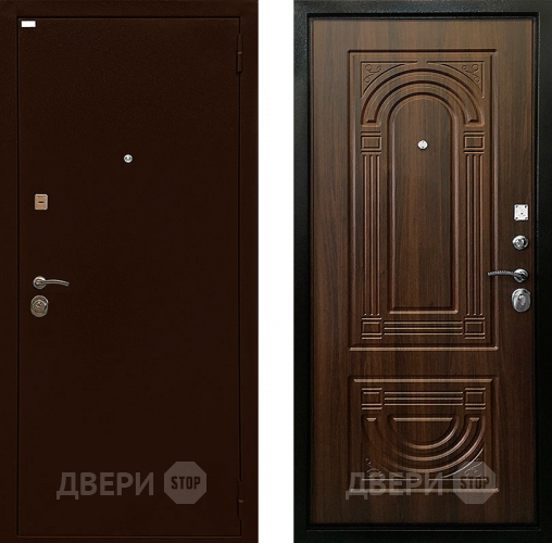 Входная металлическая Дверь Ратибор Оптима 3К Орех бренди в Балашихе
