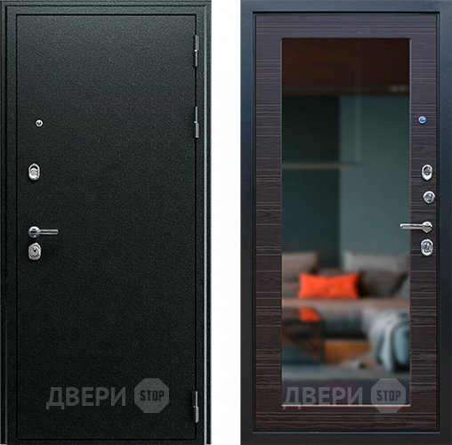 Дверь Йошкар Next-1 с зеркалом Венге поперечный в Балашихе