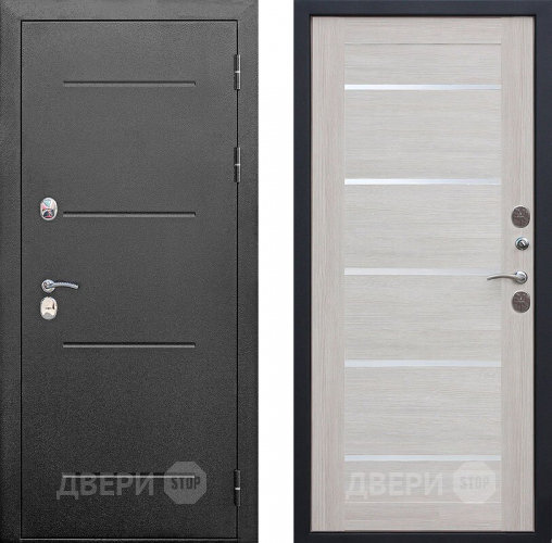 Входная металлическая Дверь Isoterma Серебро/Лиственница беж в Балашихе