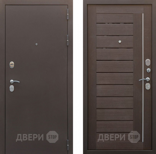 Входная металлическая Дверь Снедо Бордо 3К Темный орех  в Балашихе