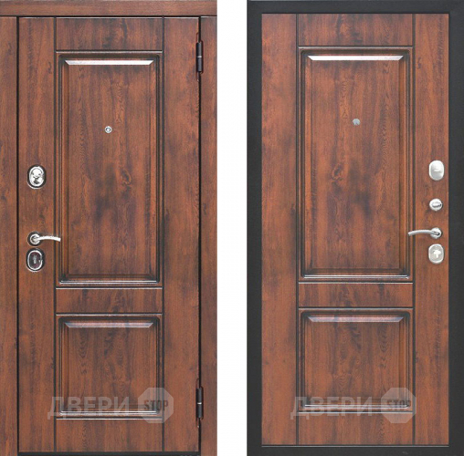 Входная металлическая Дверь Цитадель Вена Винорит Патина Орех грецкий в Балашихе