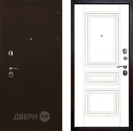 Входная металлическая Дверь Ратибор Троя 3К Белый матовый в Балашихе