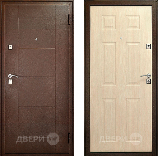 Входная металлическая Дверь Форпост Модель 73 Беленый дуб в Балашихе