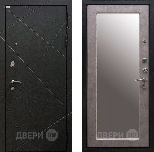 Дверь Ратибор Эстет 3К с зеркалом Бетон светлый в Балашихе