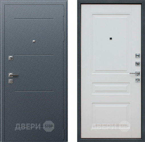 Входная металлическая Дверь Йошкар Техно XN 91 U Белый матовый в Балашихе