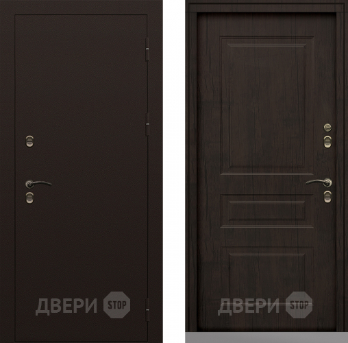 Входная металлическая Дверь Сибирь Термо-Стандарт тиковое дерево в Балашихе