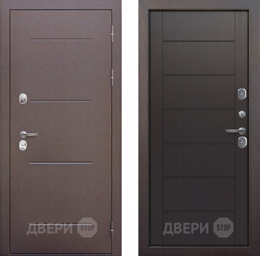 Входная металлическая Дверь Цитадель Isoterma Медный антик/Темный кипарис в Балашихе