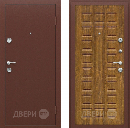 Входная металлическая Дверь СТОП ЭКО-2 Дуб Золотистый в Балашихе