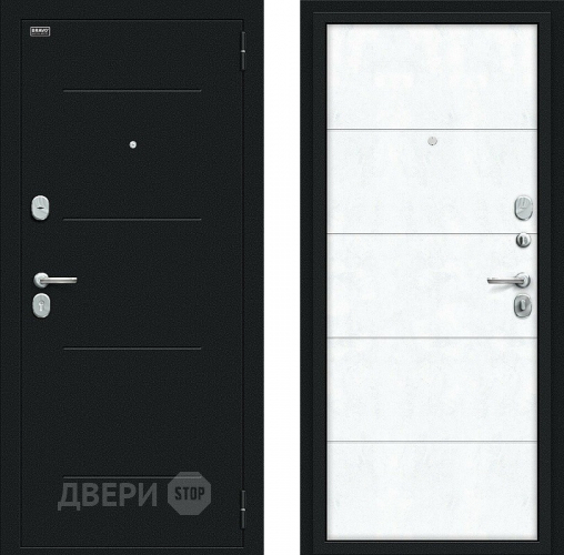Дверь Bravo Граффити-1 Букле черное/Snow Art в Балашихе
