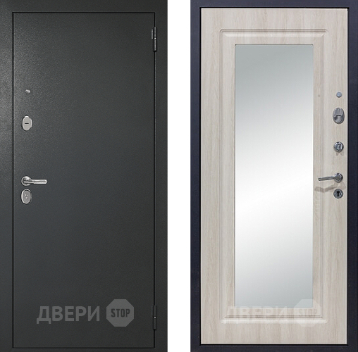 Входная металлическая Дверь Сударь 510 Зеркало Титан в Балашихе