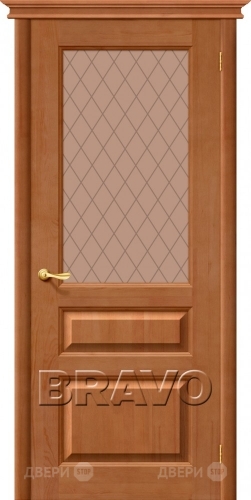 Межкомнатная дверь со стеклом М5 (Светлый Лак) в Балашихе