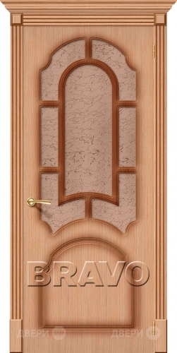 Межкомнатная дверь со стеклом Соната (Дуб) в Балашихе