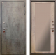 Входная металлическая Дверь Ратибор Тетрис 3К с зеркалом Бетон светлый в Балашихе