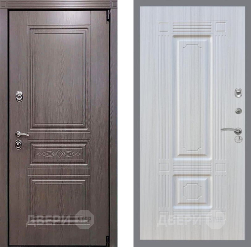 Входная металлическая Дверь Рекс (REX) Пренмиум-S FL-2 Сандал белый в Балашихе