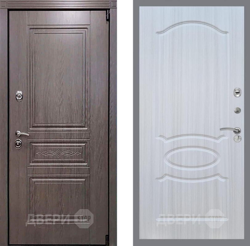 Входная металлическая Дверь Рекс (REX) Пренмиум-S FL-128 Сандал белый в Балашихе