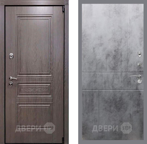 Входная металлическая Дверь Рекс (REX) Пренмиум-S FL-290 Бетон темный в Балашихе