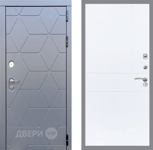 Входная металлическая Дверь Стоп КОСМО ФЛ-290 Силк Сноу в Балашихе