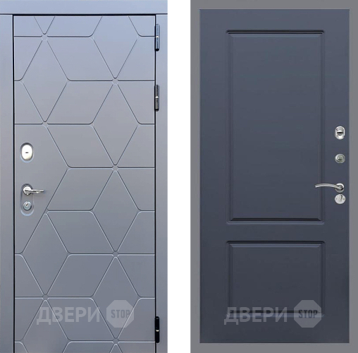 Входная металлическая Дверь Стоп КОСМО ФЛ-117 Силк титан в Балашихе