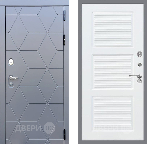 Входная металлическая Дверь Стоп КОСМО ФЛ-1 Силк Сноу в Балашихе