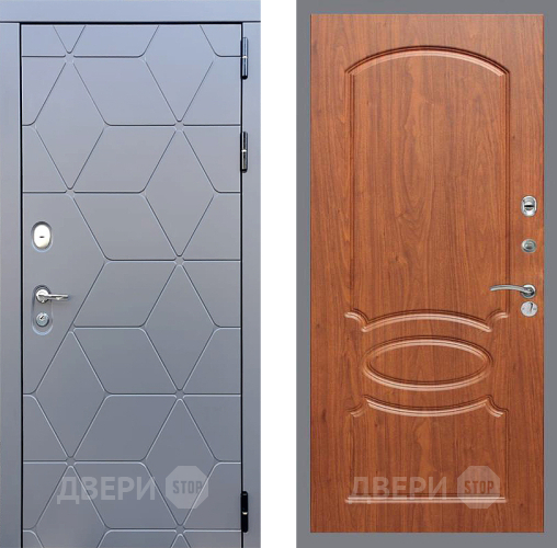 Входная металлическая Дверь Стоп КОСМО ФЛ-128 Береза мореная в Балашихе