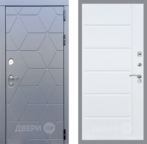 Входная металлическая Дверь Стоп КОСМО ФЛ-102 Белый ясень в Балашихе