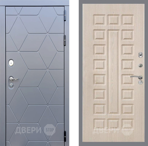 Входная металлическая Дверь Стоп КОСМО ФЛ-183 Беленый дуб в Балашихе