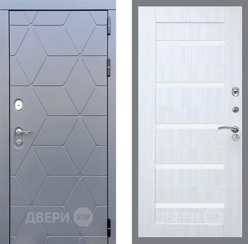 Входная металлическая Дверь Стоп КОСМО СБ-14 Сандал белый в Балашихе