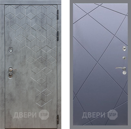Входная металлическая Дверь Стоп БЕТОН ФЛ-291 Силк титан в Балашихе