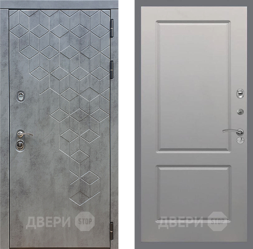 Входная металлическая Дверь Стоп БЕТОН ФЛ-117 Грей софт в Балашихе