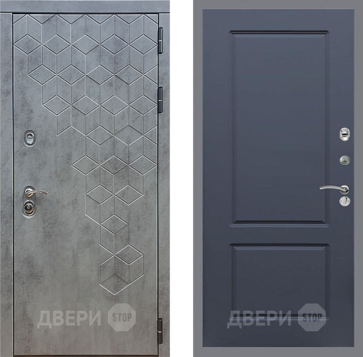 Дверь Стоп БЕТОН ФЛ-117 Силк титан в Балашихе