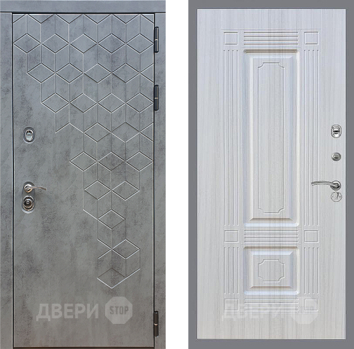Входная металлическая Дверь Стоп БЕТОН ФЛ-2 Сандал белый в Балашихе