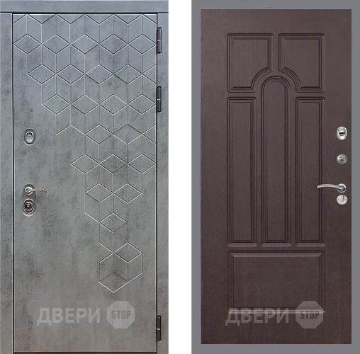 Входная металлическая Дверь Стоп БЕТОН ФЛ-58 Венге в Балашихе