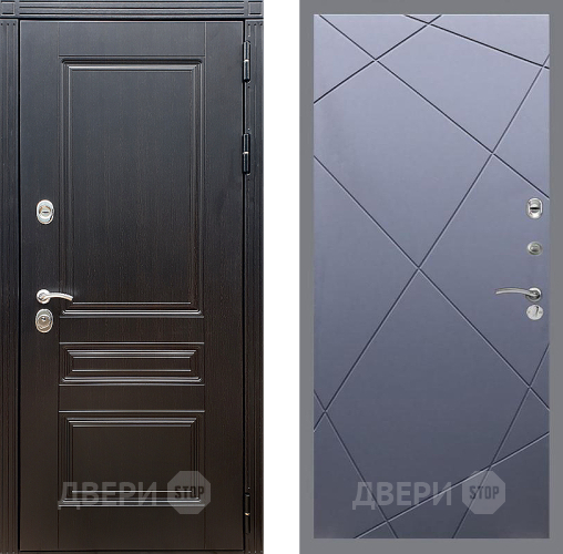 Входная металлическая Дверь Стоп МЕГАПОЛИС ФЛ-291 Силк титан в Балашихе