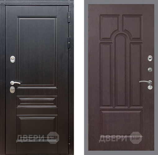 Входная металлическая Дверь Стоп МЕГАПОЛИС ФЛ-58 Венге в Балашихе