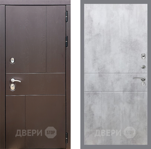 Входная металлическая Дверь Стоп УРБАН ФЛ-290 Бетон светлый в Балашихе