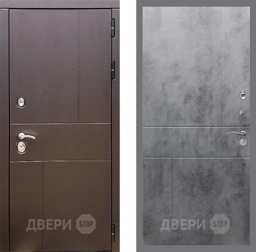 Входная металлическая Дверь Стоп УРБАН ФЛ-290 Бетон темный в Балашихе