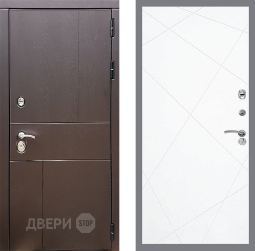 Входная металлическая Дверь Стоп УРБАН ФЛ-291 Силк Сноу в Балашихе