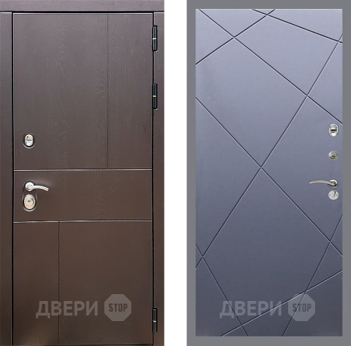 Входная металлическая Дверь Стоп УРБАН ФЛ-291 Силк титан в Балашихе