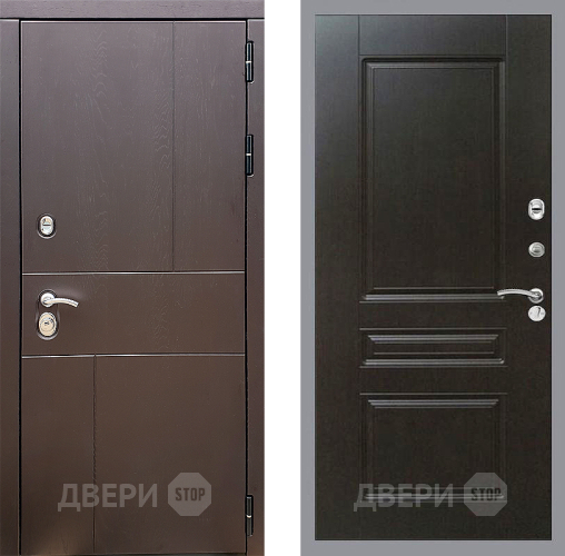 Входная металлическая Дверь Стоп УРБАН ФЛ-243 Венге в Балашихе