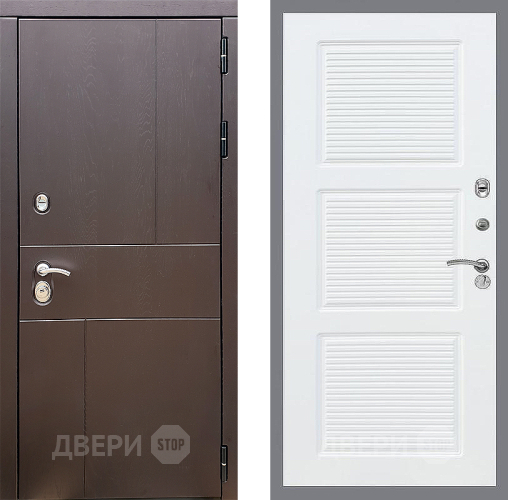 Входная металлическая Дверь Стоп УРБАН ФЛ-1 Силк Сноу в Балашихе