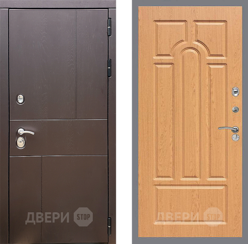 Входная металлическая Дверь Стоп УРБАН ФЛ-58 Дуб в Балашихе