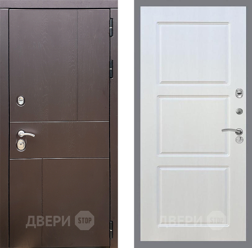Входная металлическая Дверь Стоп УРБАН ФЛ-3 Лиственница беж в Балашихе