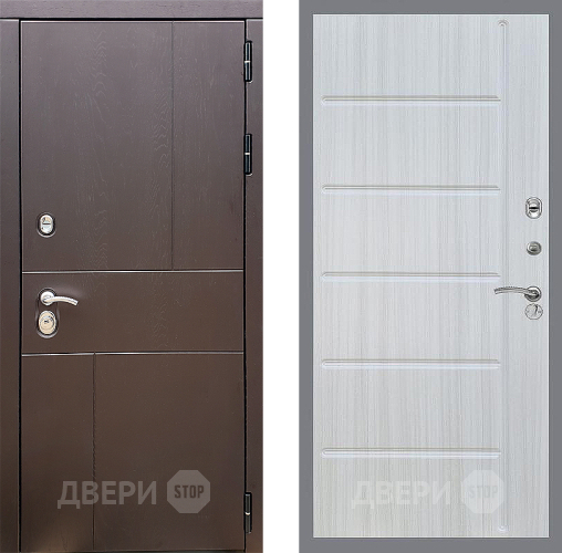 Входная металлическая Дверь Стоп УРБАН ФЛ-102 Сандал белый в Балашихе