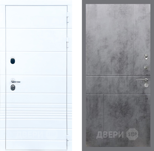 Входная металлическая Дверь Стоп ТРЕНДО ФЛ-290 Бетон темный в Балашихе