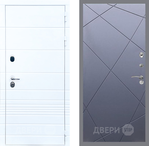 Входная металлическая Дверь Стоп ТРЕНДО ФЛ-291 Силк титан в Балашихе